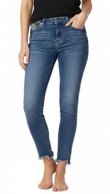 Zara Jeans Z1975 Womens Size 4 Basic Denim Embroidered Skinny Light Wash